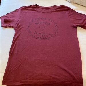 Festive Maroon Graphic Tee